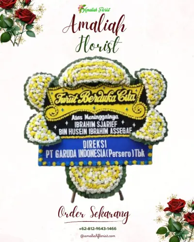 Papan Bunga Duka di Gempol